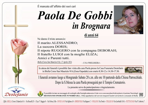 Paola De Gobbi in Brognara