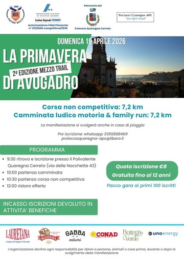 A Quaregna Cerreto torna “La Primavera di Avogadro”