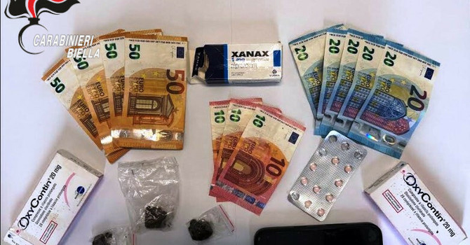 Stupefacenti e farmaci oppioidi: denunciato un 25enne biellese