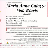 Maria Anna Catozzo Ved. Biaris