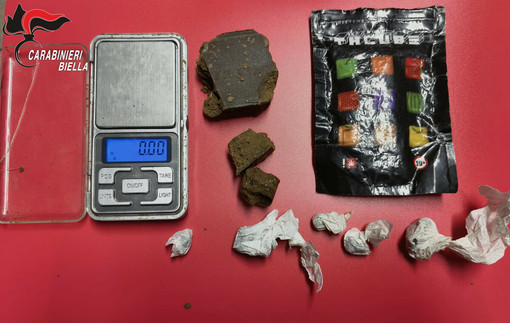 Valle Elvo, sequestrati 60 grammi di hashish: arrestato un giovane biellese