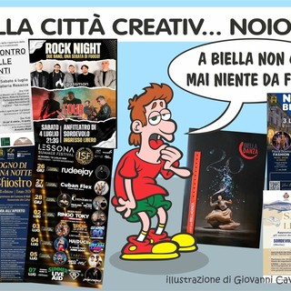 Biella, la città dove non succede mai niente... - Illustrazione di Giovanni Cavallo