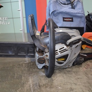 Biella: motoseghe rubate ritrovate grazie ai social