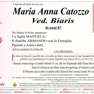 Maria Anna Catozzo Ved. Biaris
