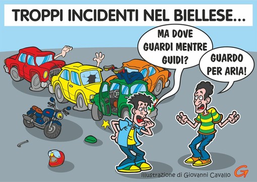 Biellese, incidenti e processi social: tutti piloti, ma solo nei commenti - Illustrazione di Giovanni Cavallo Biellese, incidenti e processi social: tutti piloti, ma solo nei commenti - Illustrazione di Giovanni Cavallo