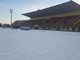 Neve sullo stadio Pozzo, La Biellese “in esilio” a Borgosesia. “Risposta negativa dal Comune per pulizia campo”
