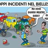 Biellese, incidenti e processi social: tutti piloti, ma solo nei commenti - Illustrazione di Giovanni Cavallo Biellese, incidenti e processi social: tutti piloti, ma solo nei commenti - Illustrazione di Giovanni Cavallo