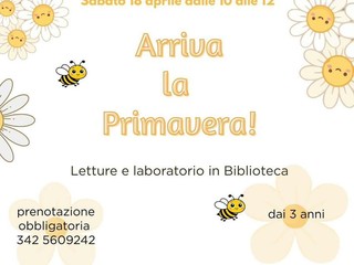 A Benna un laboratorio di Primavera tra letture e giardinaggio