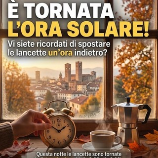 Lancette indietro e sessanta minuti di sonno in più: è tornata l'ora solare Lancette indietro e sessanta minuti di sonno in più: è tornata l'ora solare