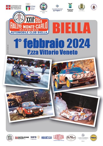 Il Rallye Monte - Carlo Historique farà tappa a Biella