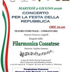 Cossato, Concerto per la Festa della Repubblica e proiezione della cerimonia di Roma Cossato, Concerto per la Festa della Repubblica e proiezione della cerimonia di Roma