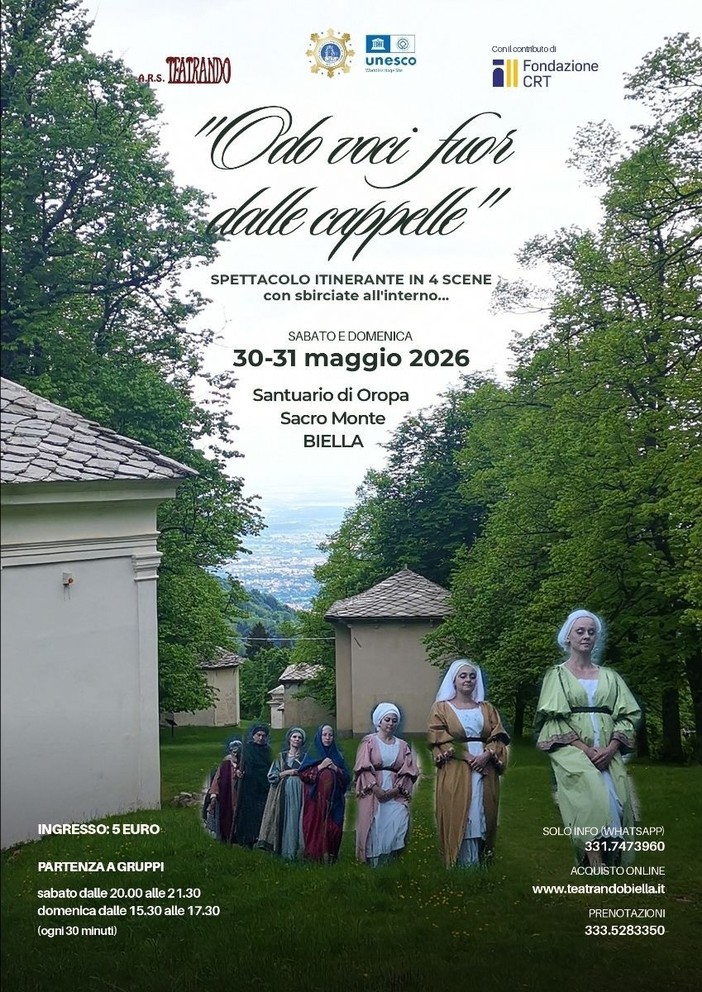 A Oropa "Odo voci fuor dalle cappelle" A Oropa "Odo voci fuor dalle cappelle"