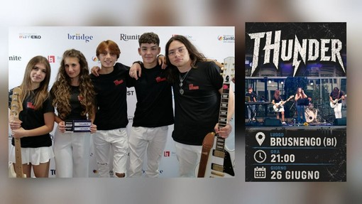 Thunder, un'estate di concerti e un progetto segreto per la giovane band biellese