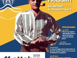 Progetto Frassati 2025, sabato la fiaccolata da Oropa al Poggio Frassati Progetto Frassati 2025, sabato la fiaccolata da Oropa al Poggio Frassati