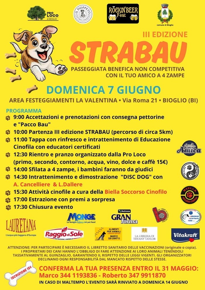 A Bioglio torna la Strabau!