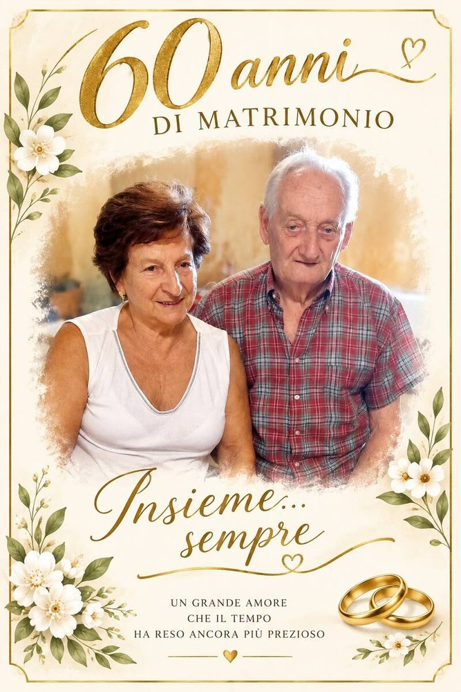 60 anni di matrimonio, a Cossato il tributo dei familiari
