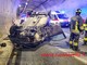 Schianto nella galleria della Volpe: auto si ribalta, danneggiati impianti di emergenza - Foto Benedetti per newsbiella.it