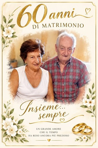 60 anni di matrimonio, a Cossato il tributo dei familiari 60 anni di matrimonio, a Cossato il tributo dei familiari