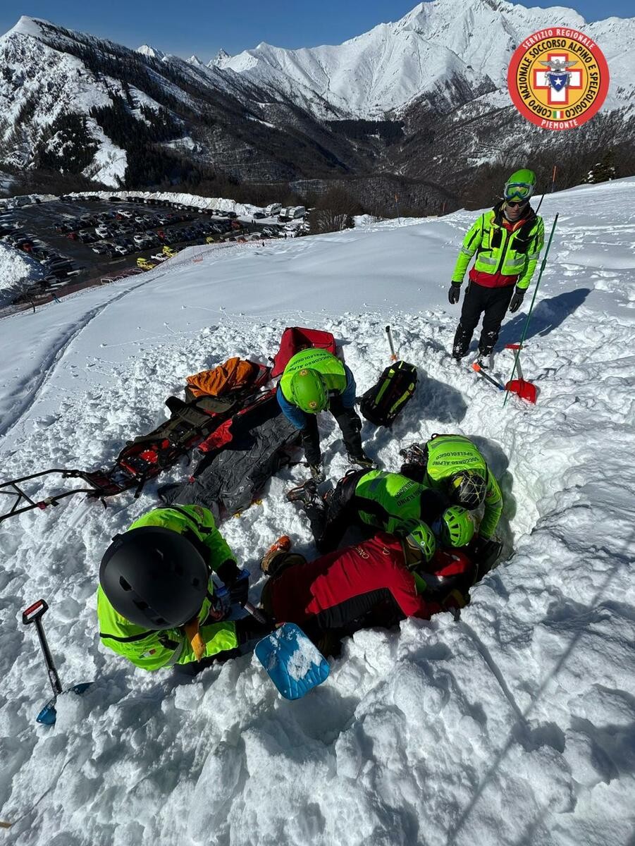Soccorso Alpino, 30 operatori a Bielmonte per esercitazioni e addestramenti su pista FOTO