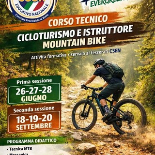 Al via il Corso Tecnico di Cicloturismo e Istruttore Mountain Bike