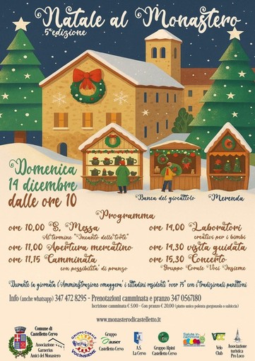 La magia di Natale al Monastero di Castelletto Cervo La magia di Natale al Monastero di Castelletto Cervo