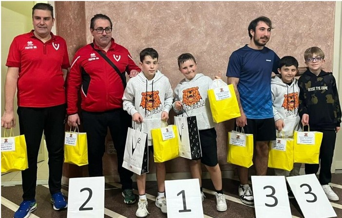 TT Biella: Ottimi risultati dei giovani del vivaio nel Torneo Over di Tennistavolo “Memorial Marco Ruffanello"