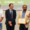 Nell’immagine, un momento della premiazione di Su Nuraghe a Torino Nell’immagine, un momento della premiazione di Su Nuraghe a Torino