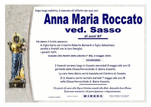Anna Maria Roccato ved. Sasso