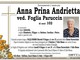 Anna Prina Andrietta, ved. Foglia Paruccin