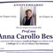 Anna Carollo Bessi - Anniversario