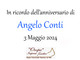 Angelo Conti, in ricordo dell'anniversario