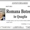 Romana Botosso in Quaglia, anniversario Romana Botosso in Quaglia, anniversario