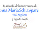 Anna Maria Schiapparelli, ved. Miglietti - Anniversario