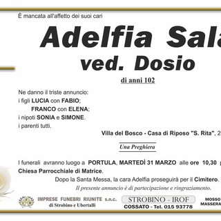 Adelfia Sala, ved. Dosio