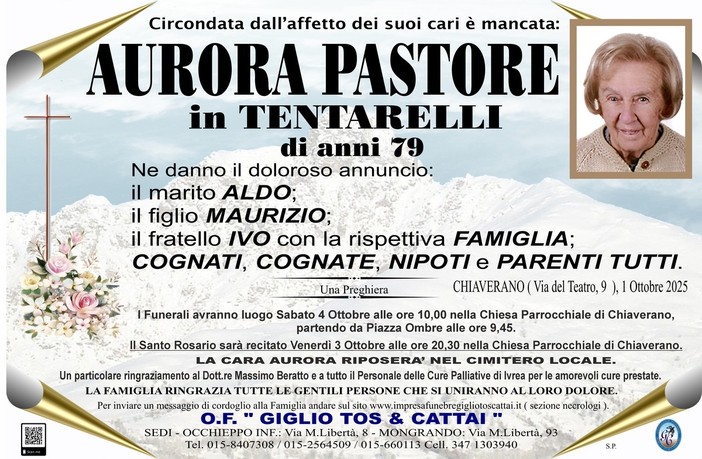 Aurora Pastore, in Tentarelli