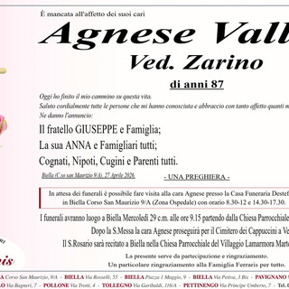 Agnese Valleri, ved. Zarino
