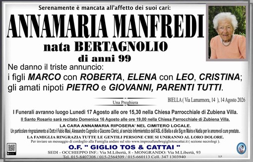 Annamaria Manfredi nata Bertagnolio