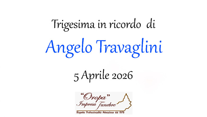 Angelo Travaglini - Trigesima