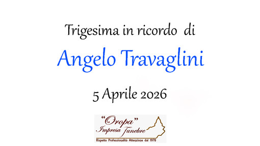 Angelo Travaglini - Trigesima