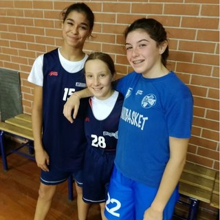 Le tre giovanissime "Azzurrine"