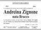Andreina Zignone nata Bracco, anniversario