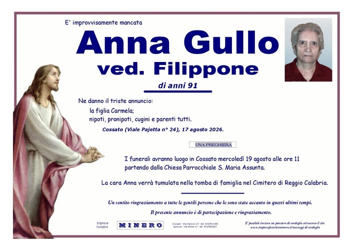 Anna Gullo, ved. Filippone