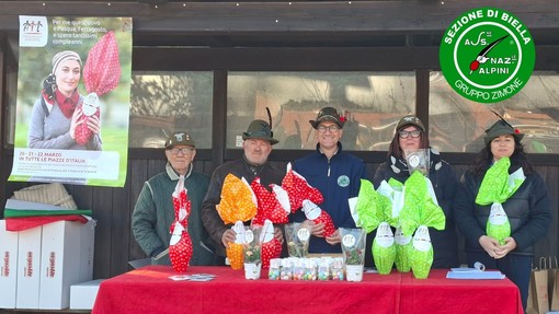 Alpini, la solidarietà è protagonista a Zimone con le Uova di AIL