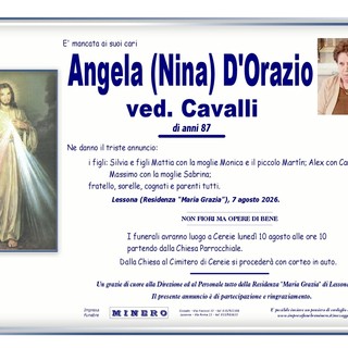 Angela (Nina) D'Orazio, ved. Cavalli Angela (Nina) D'Orazio, ved. Cavalli