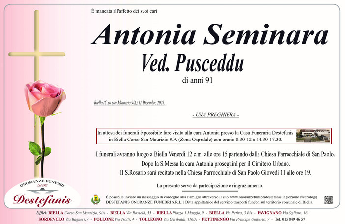 Antonia Seminara, ved. Pusceddu