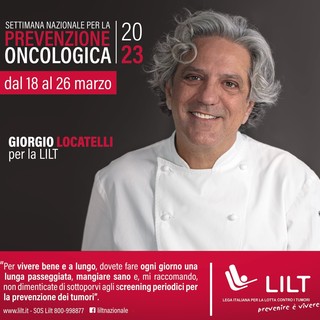 Settimana Nazionale per la Prevenzione Oncologica 2023, lo chef Locatelli testimonial della campagna