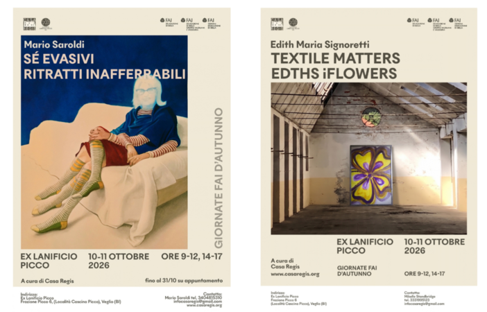 Giornate FAI, all’Ex Lanificio Picco due mostre di artisti biellesi Giornate FAI, all’Ex Lanificio Picco due mostre di artisti biellesi