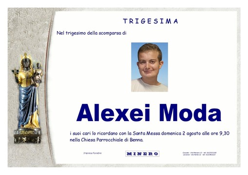 Alexei Moda - Trigesima Alexei Moda - Trigesima