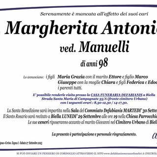 Margherita Antoniotti ved. Manuelli