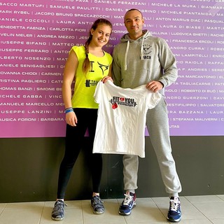 Nella foto, Anna Lerro con il suo coach Davide Zurzolo
